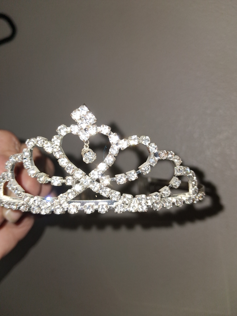 Crystal Tiara - Silver Rhinestone Princess Crown Sm/med